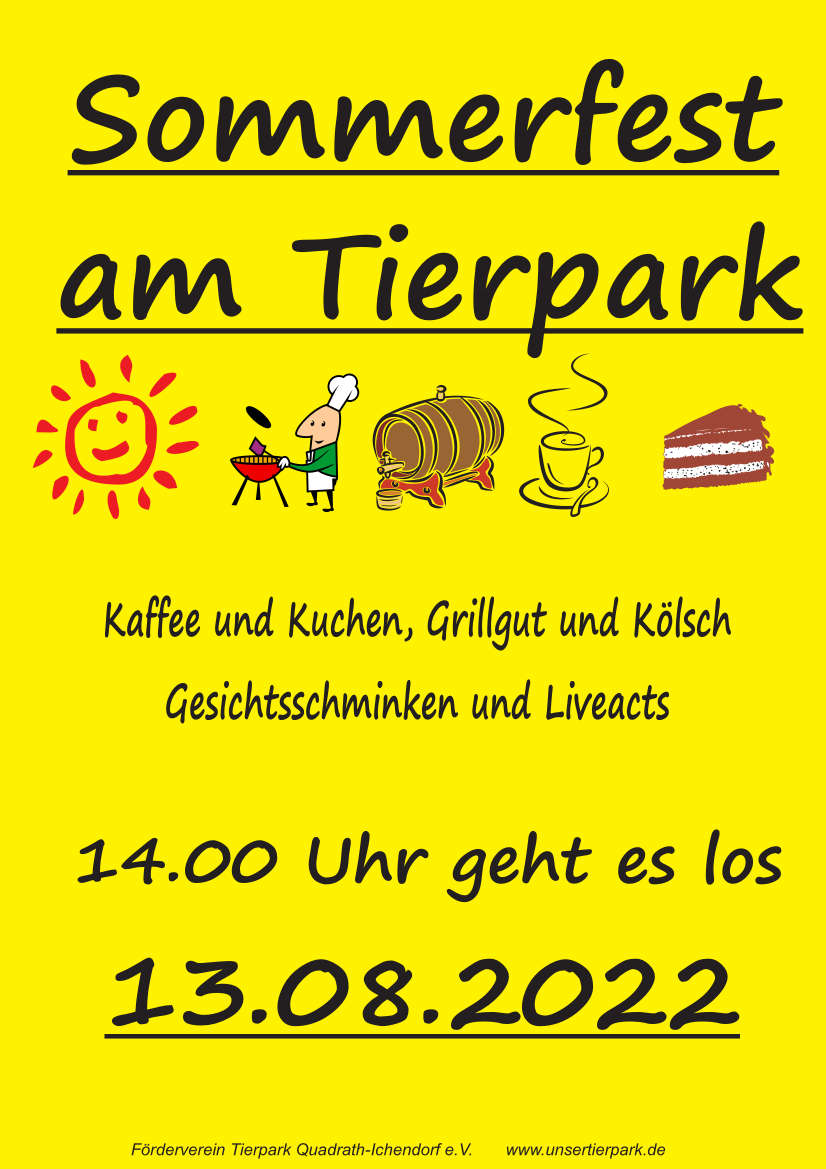 2022 08 Plakat TierparkSommerfest